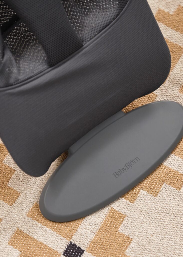 BabyBjorn BEGIN šūpuļkrēsls mazuļiem 0-9kg krāsa Airy Soft Mesh Dark Grey