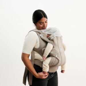 BabyBjorn HOLD ergosoma mazuļiem 0-18mēn. krāsa Sand Grey Brushed Woven