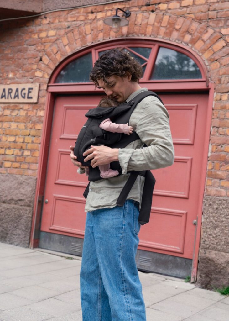 BabyBjorn HOLD ergosoma mazuļiem 0-18mēn. krāsa Black Airy Mesh