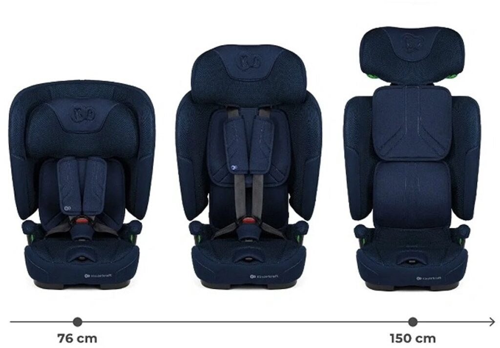 Kinderkraft Fix2Go I-Size salokāms autokrēsliņš bērniem 76-150cm krāsa Navy