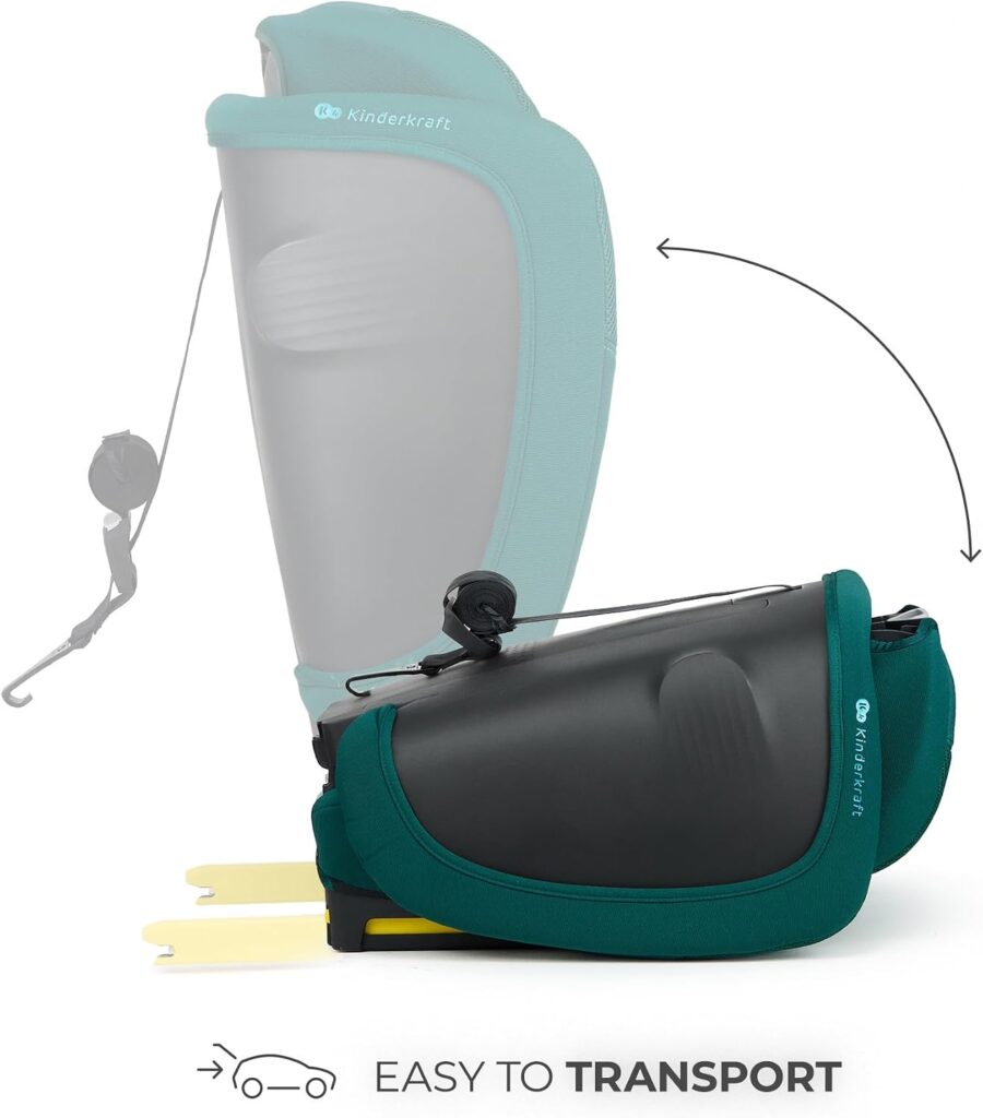 Kinderkraft Fix2Go I-Size salokāms autokrēsliņš bērniem 76-150cm krāsa Green