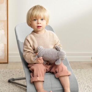 BabyBjorn BLISS šūpuļkrēsls mazuļiem 0-13kg krāsa Light Grey Melange Woven