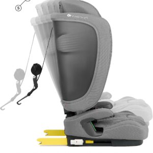 Kinderkraft Fix2Go I-Size salokāms autokrēsliņš bērniem 76-150cm krāsa Grey