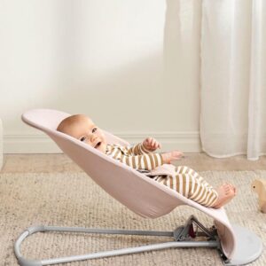 BabyBjorn BLISS šūpuļkrēsls mazuļiem 0-13kg krāsa Light Pink Melange Woven
