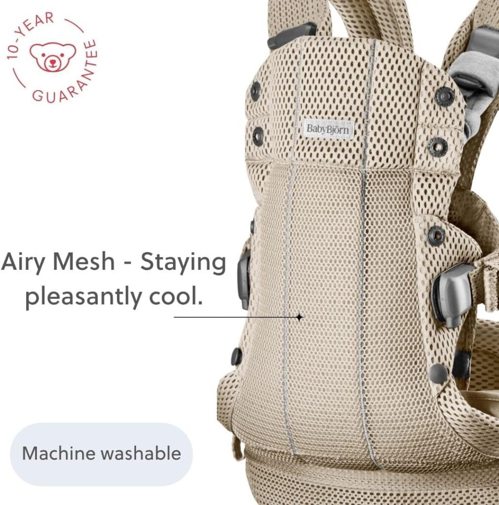 BabyBjorn HOLD ergosoma mazuļiem 0-18mēn. krāsa Brushed Woven Light Green