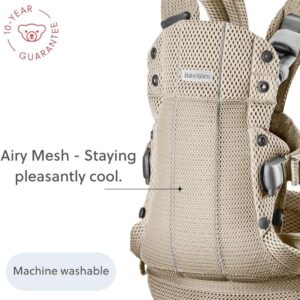 BabyBjorn HOLD ergosoma mazuļiem 0-18mēn. krāsa Brushed Woven Light Green