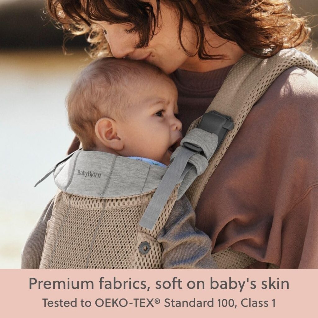 BabyBjorn HOLD ergosoma mazuļiem 0-18mēn. krāsa Brushed Woven Light Green