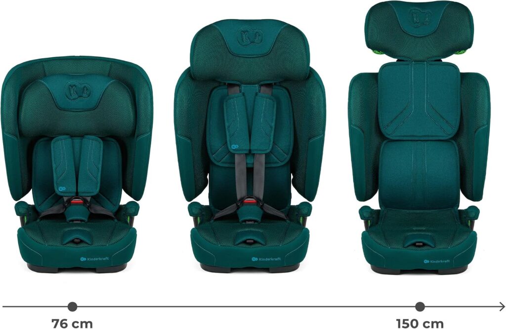 Kinderkraft Fix2Go I-Size salokāms autokrēsliņš bērniem 76-150cm krāsa Green