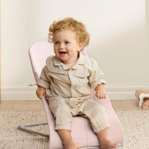 BabyBjorn BLISS šūpuļkrēsls mazuļiem 0-13kg krāsa Light Pink Melange Woven