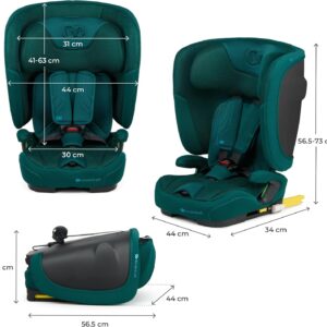 Kinderkraft Fix2Go I-Size salokāms autokrēsliņš bērniem 76-150cm krāsa Green