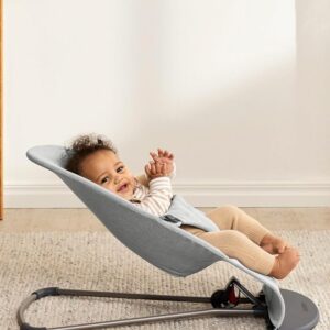 BabyBjorn BLISS šūpuļkrēsls mazuļiem 0-13kg krāsa Light Grey Melange Woven