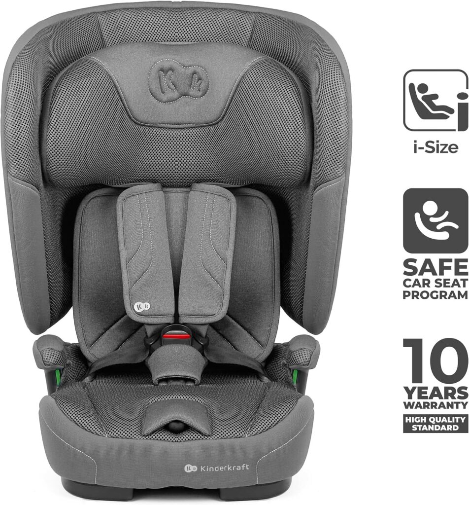 Kinderkraft Fix2Go I-Size salokāms autokrēsliņš bērniem 76-150cm krāsa Grey