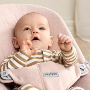 BabyBjorn BLISS šūpuļkrēsls mazuļiem 0-13kg krāsa Light Pink Melange Woven