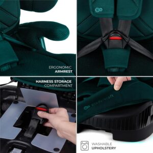 Kinderkraft Fix2Go I-Size salokāms autokrēsliņš bērniem 76-150cm krāsa Green
