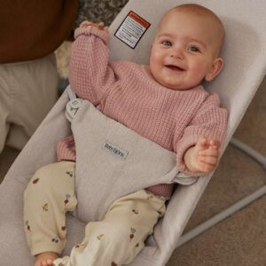 BabyBjorn BLISS šūpuļkrēsls mazuļiem 0-13kg krāsa Light Beige Melange Woven