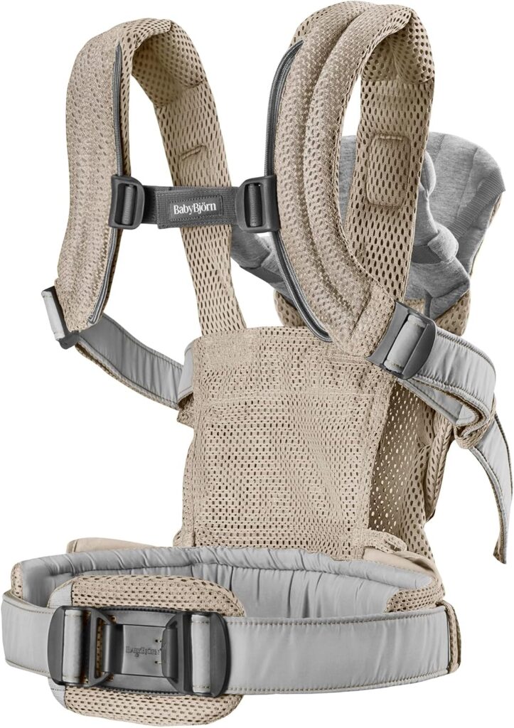 BabyBjorn HOLD ergosoma mazuļiem 0-18mēn. krāsa Brushed Woven Light Green