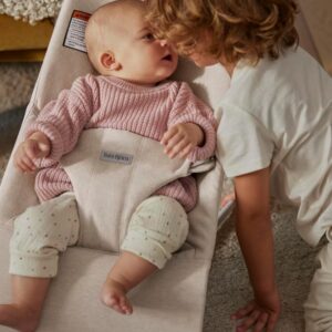 BabyBjorn BLISS šūpuļkrēsls mazuļiem 0-13kg krāsa Light Beige Melange Woven