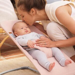 BabyBjorn BLISS šūpuļkrēsls mazuļiem 0-13kg krāsa Light Pink Melange Woven