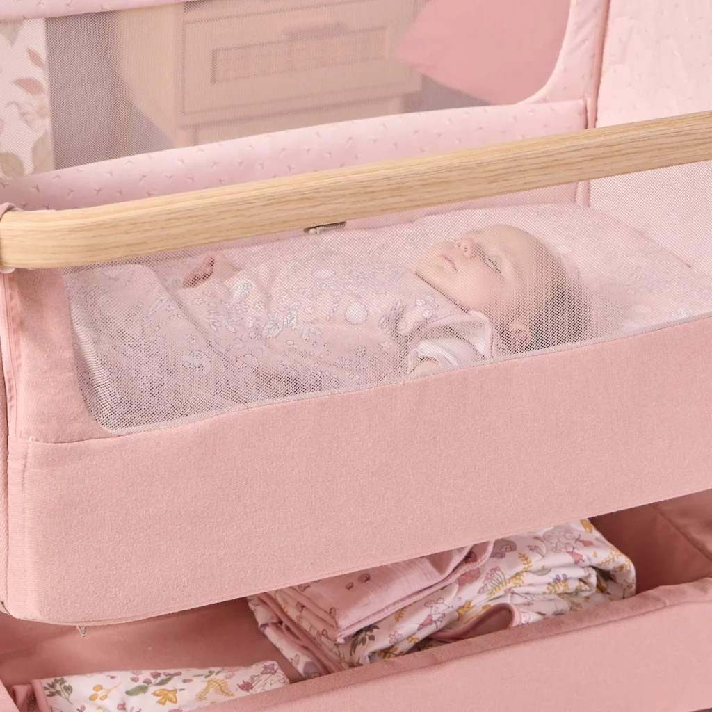 Tutti Bambini CoZee Air 2 mazuļu gultiņa krāsa Drifted Oak-Blush