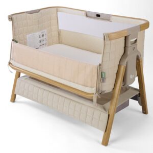 Tutti Bambini CoZee SENSE mazuļu gultiņa ar vadības paneli krāsa Toasted Oak-Sand