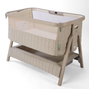 Tutti Bambini CoZee SENSE mazuļu gultiņa ar vadības paneli krāsa Soft Walnut-Cocoa