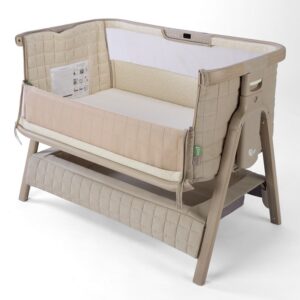 Tutti Bambini CoZee SENSE mazuļu gultiņa ar vadības paneli krāsa Soft Walnut-Cocoa