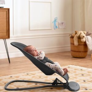 BabyBjorn BEGIN šūpuļkrēsls mazuļiem 0-9kg krāsa Airy Soft Mesh Dark Grey