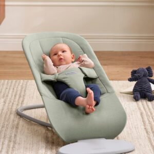 BabyBjorn BEGIN šūpuļkrēsls mazuļiem 0-9kg krāsa Light Green Brushed Woven