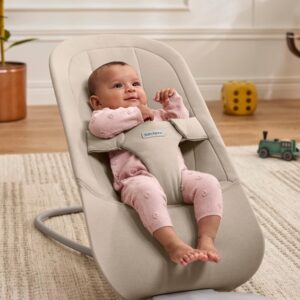 BabyBjorn BEGIN šūpuļkrēsls mazuļiem 0-9kg krāsa Sand Grey Brushed Woven