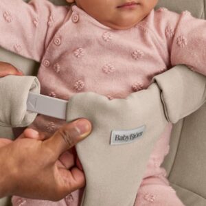 BabyBjorn BEGIN šūpuļkrēsls mazuļiem 0-9kg krāsa Sand Grey Brushed Woven