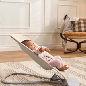 BabyBjorn BEGIN šūpuļkrēsls mazuļiem 0-9kg krāsa Sand Grey Brushed Woven