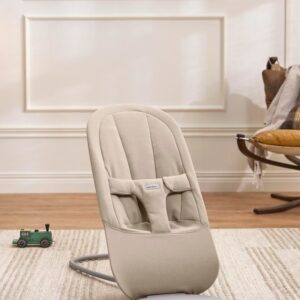 BabyBjorn BEGIN šūpuļkrēsls mazuļiem 0-9kg krāsa Sand Grey Brushed Woven