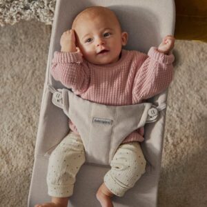 BabyBjorn BLISS šūpuļkrēsls mazuļiem 0-13kg krāsa Light Beige Melange Woven