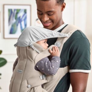 BabyBjorn HOLD ergosoma mazuļiem 0-18mēn. krāsa Sand Grey Brushed Woven
