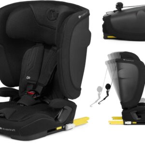 Kinderkraft Fix2Go I-Size salokāms autokrēsliņš bērniem 76-150cm krāsa Black