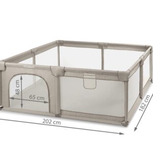Kidwell FANKO XXL bērnu rotaļu manēža 202x182cm krāsa Beige