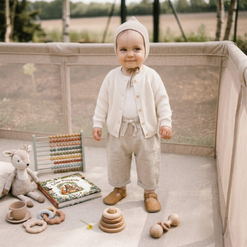 Kidwell FANKO XXL bērnu rotaļu manēža 202x182cm krāsa Beige