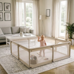 Kidwell FANKO XXL bērnu rotaļu manēža 202x182cm krāsa Beige