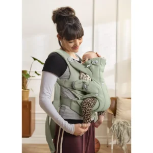 BabyBjorn HOLD ergosoma mazuļiem 0-18mēn. krāsa Light Green Brushed Woven