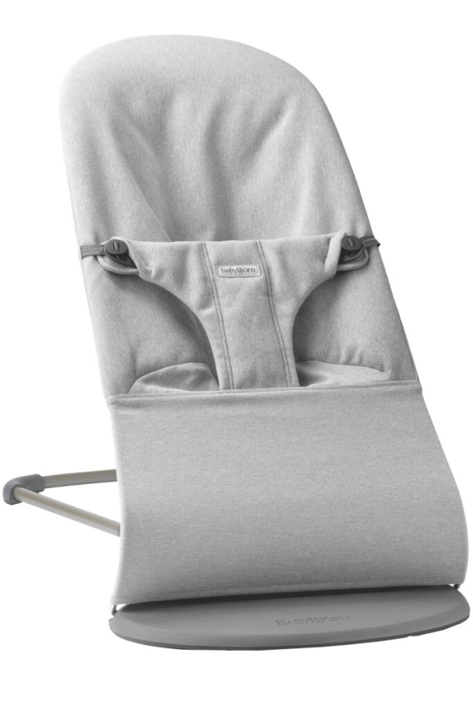 BabyBjorn BLISS šūpuļkrēsls mazuļiem 0-13kg krāsa Light Grey Melange Woven