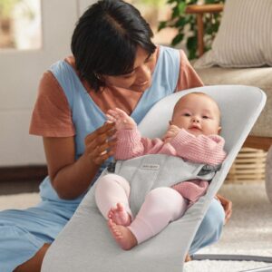 BabyBjorn BLISS šūpuļkrēsls mazuļiem 0-13kg krāsa Light Grey Melange Woven
