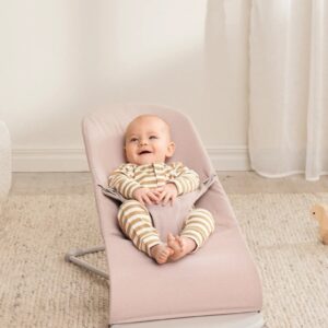 BabyBjorn BLISS šūpuļkrēsls mazuļiem 0-13kg krāsa Light Pink Melange Woven