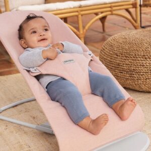 BabyBjorn BLISS šūpuļkrēsls mazuļiem 0-13kg krāsa Light Pink Melange Woven