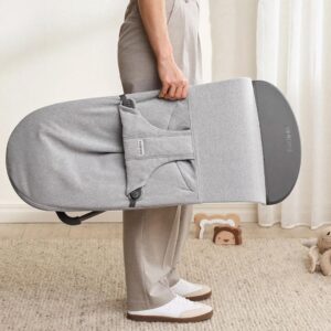 BabyBjorn BLISS šūpuļkrēsls mazuļiem 0-13kg krāsa Light Grey Melange Woven