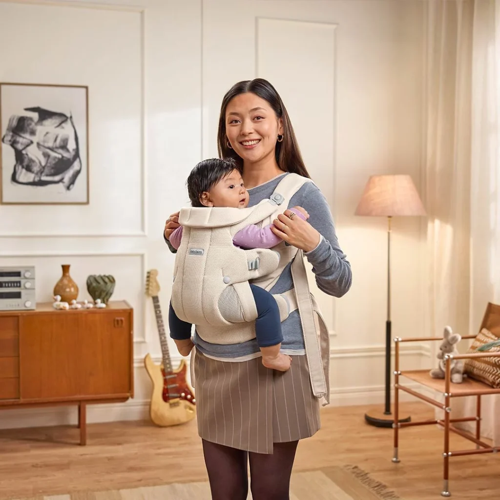 BabyBjorn HOLD ergosoma mazuļiem 0-18mēn. krāsa Cream Airy Mesh