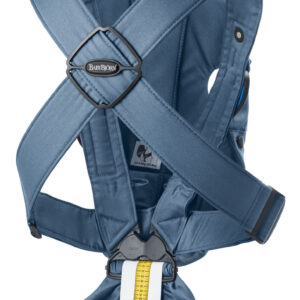 BabyBjorn MINI ergosoma mazuļiem 0-12mēn. krāsa Indigo Blue Woven